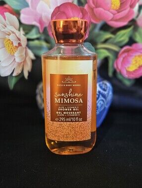 NWT Bath & Body Works Orange Sunshine Mimosa Shower Gel - Orange and Yellow